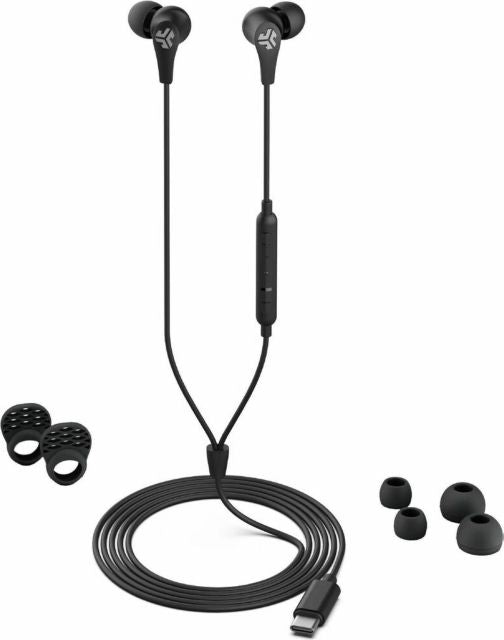 JLAB PRO USB-C WIRED EARBUDS in BLACK  - ONLINE ONLY